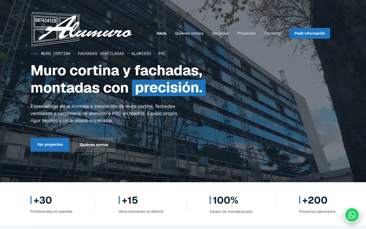 Alumuro website designed by Roilab