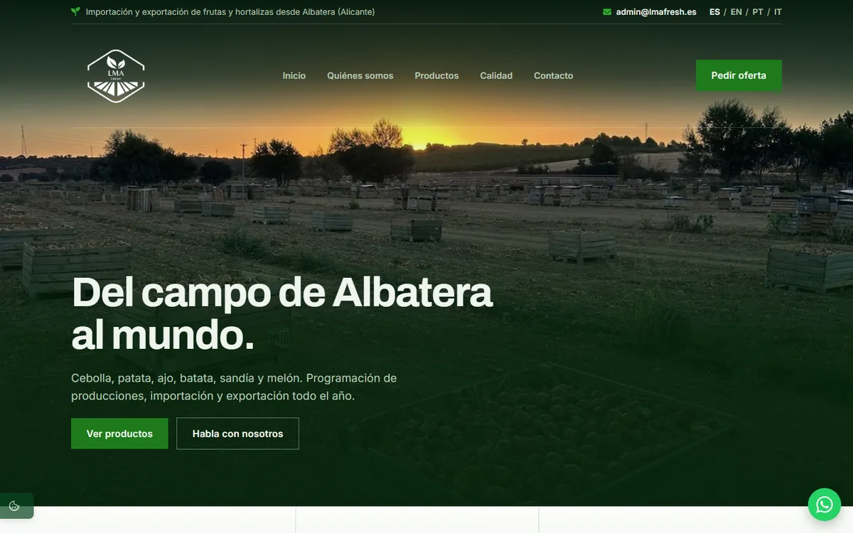 LMA Fresh website designed by Roilab