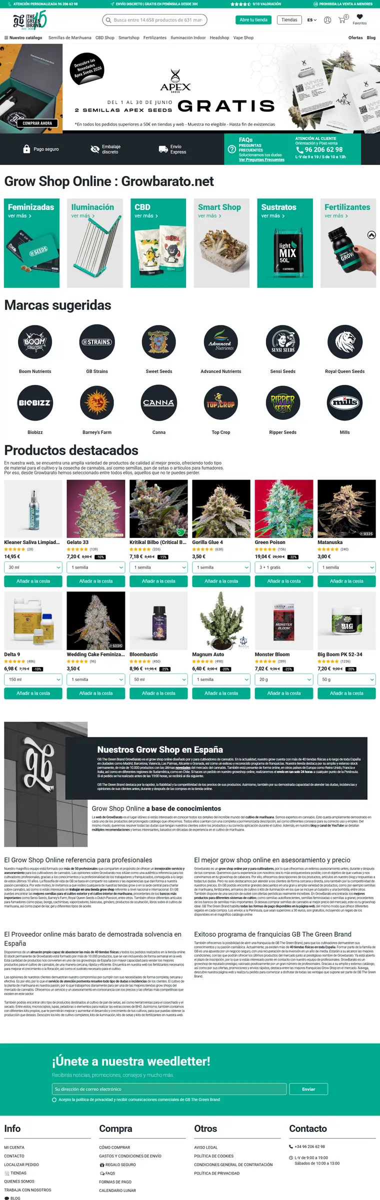 Web de Grow Barato creada por RoiLab