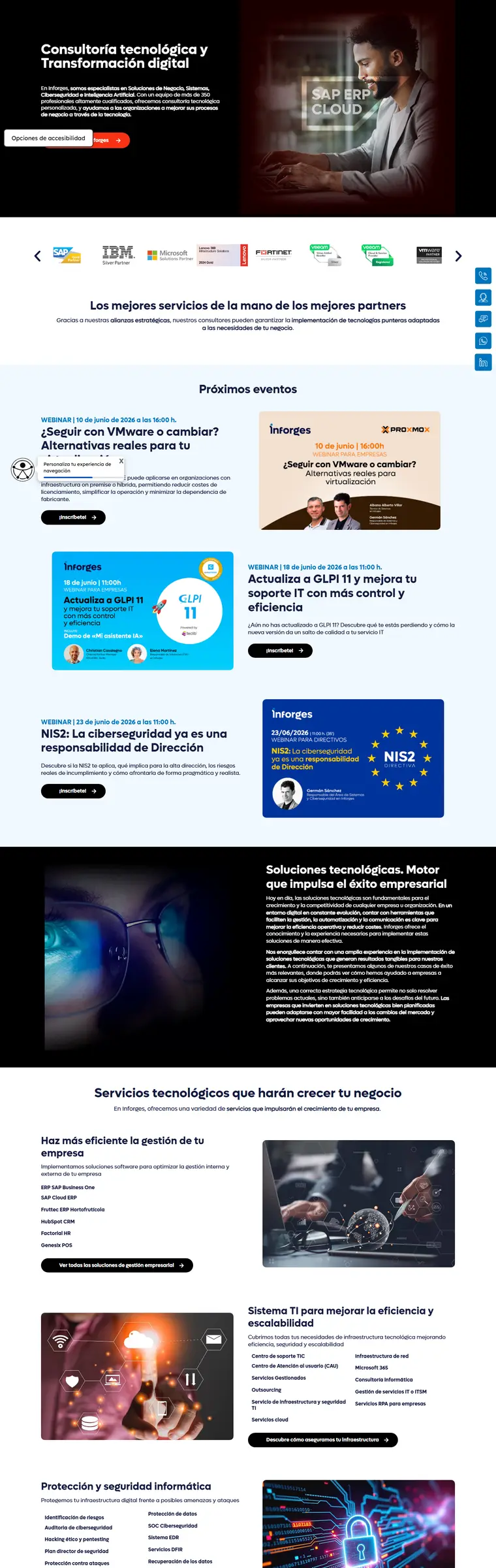 Web de Inforges creada por RoiLab