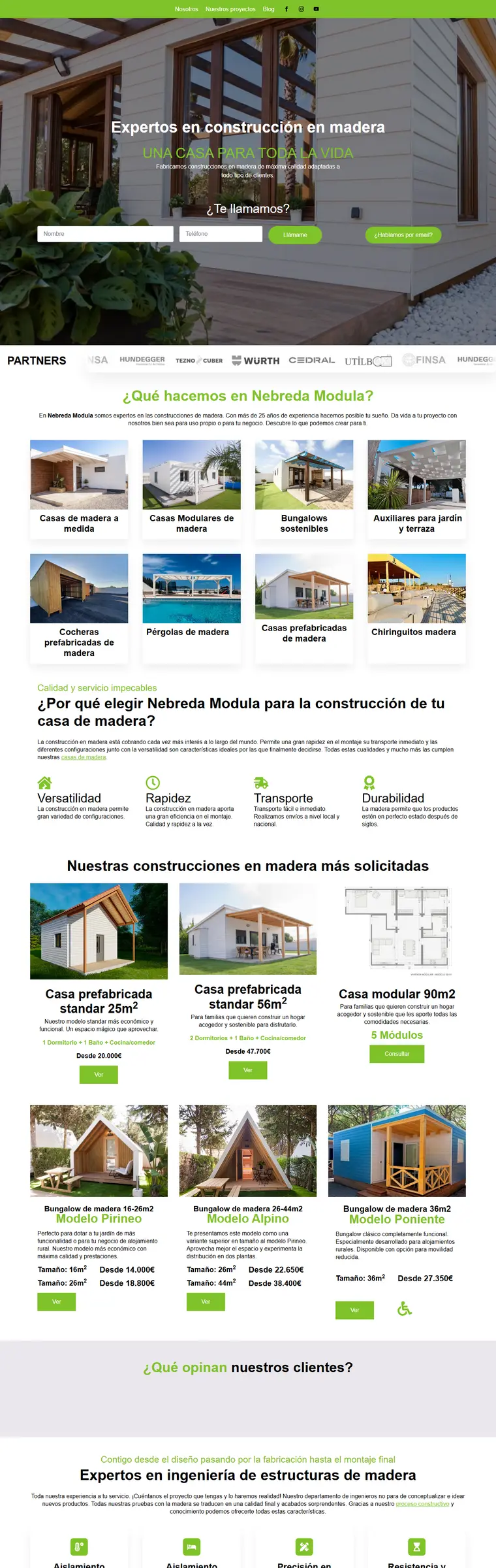 Web de Nebreda Modula creada por RoiLab