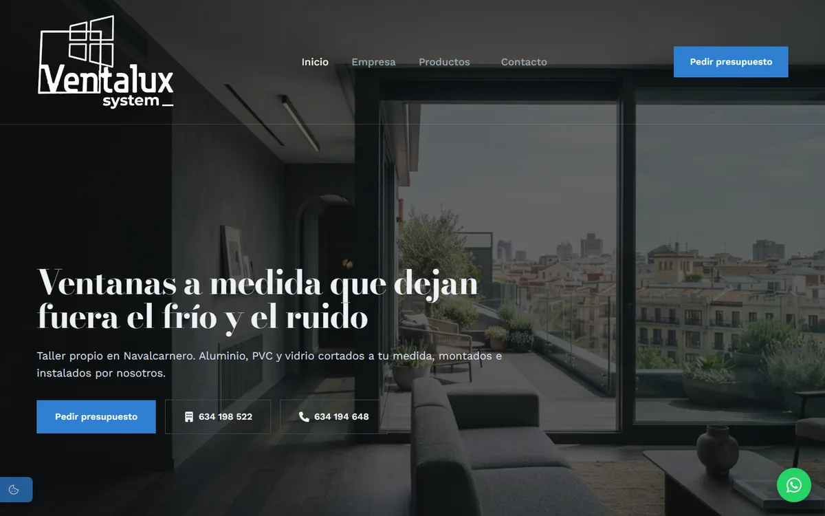 Ventalux System website designed by Roilab